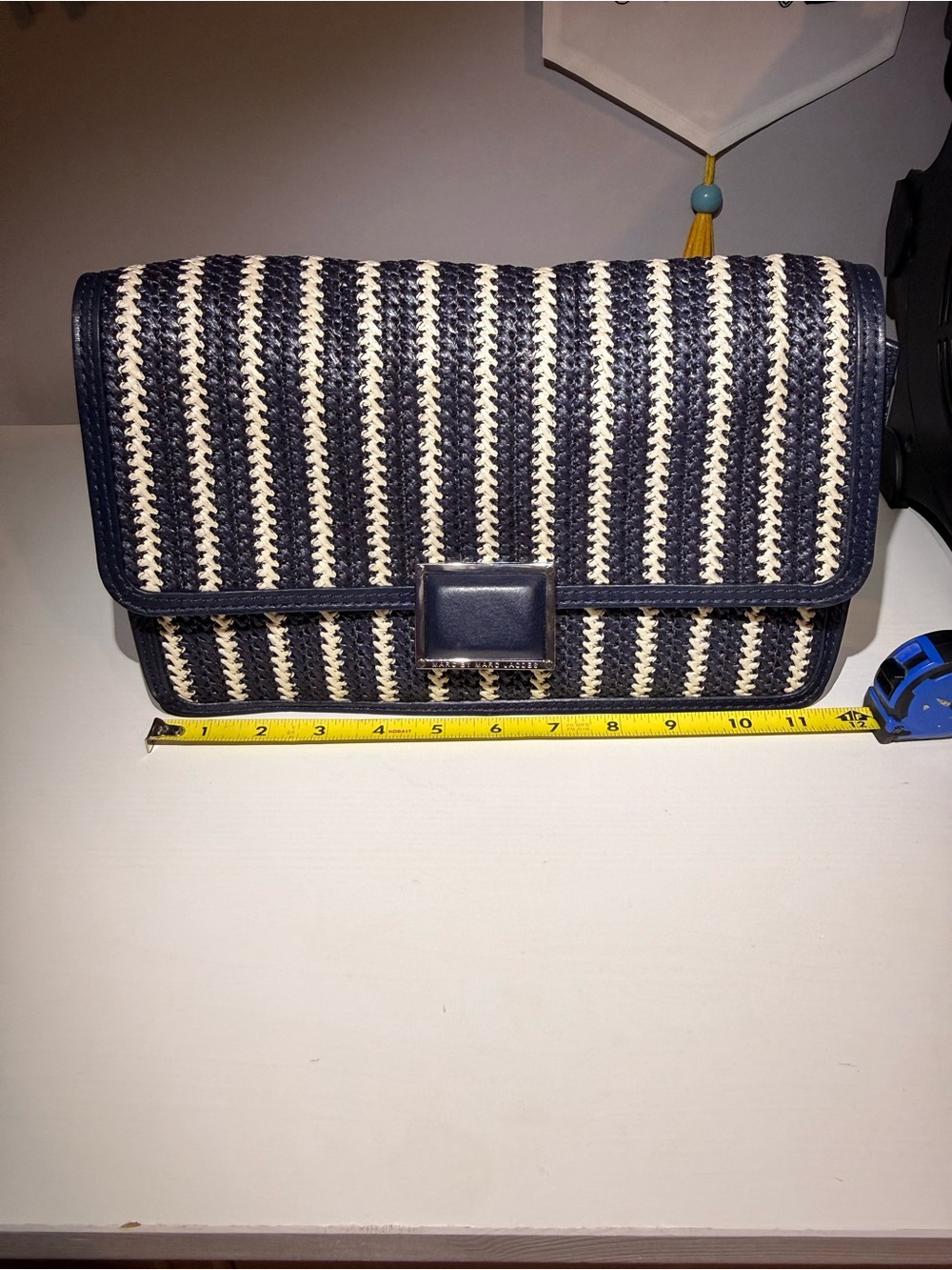 Marc by Marc Jacobs Leather Woven Raffia Shoulder/Clutch Bag